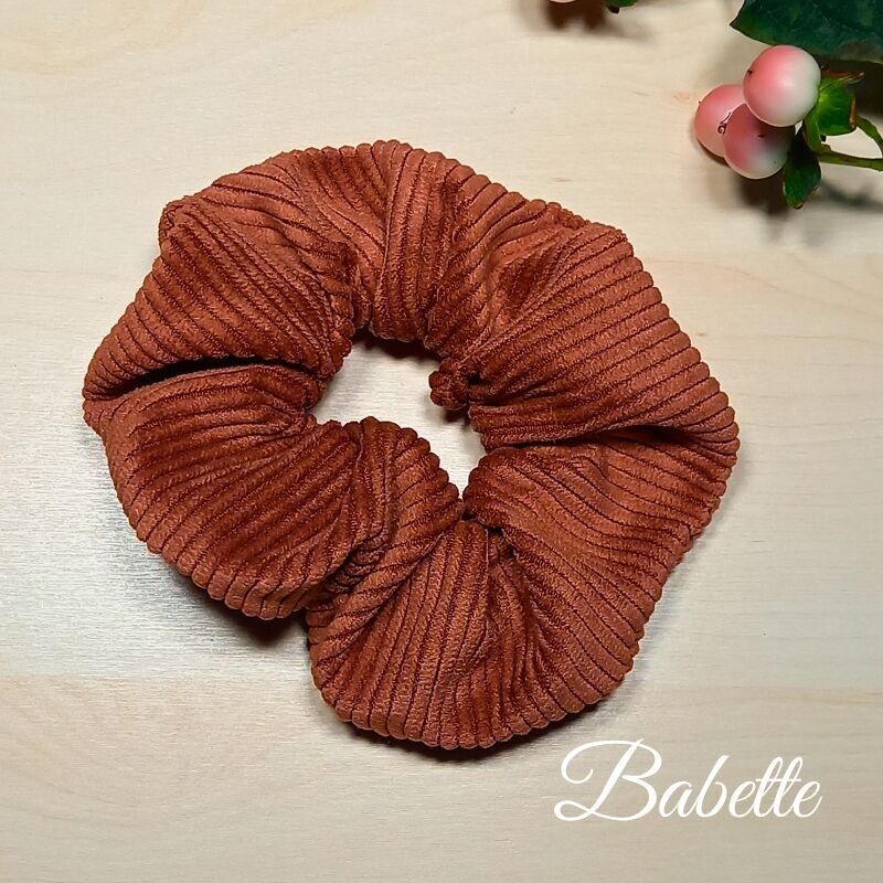 Corduroy scrunchie