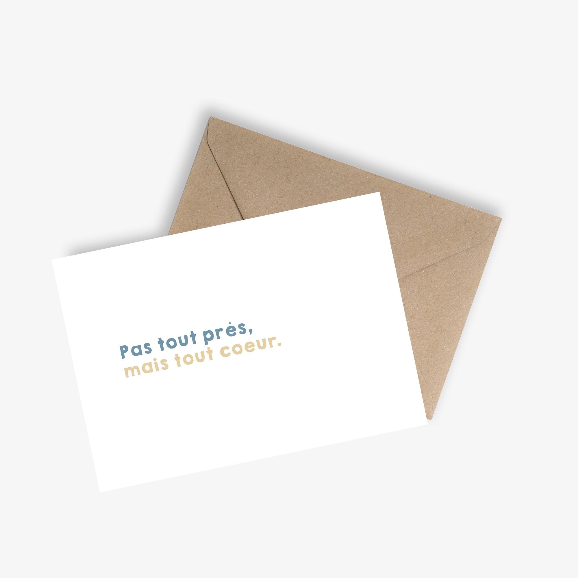 Message Card - Not quite close, but with all my heart