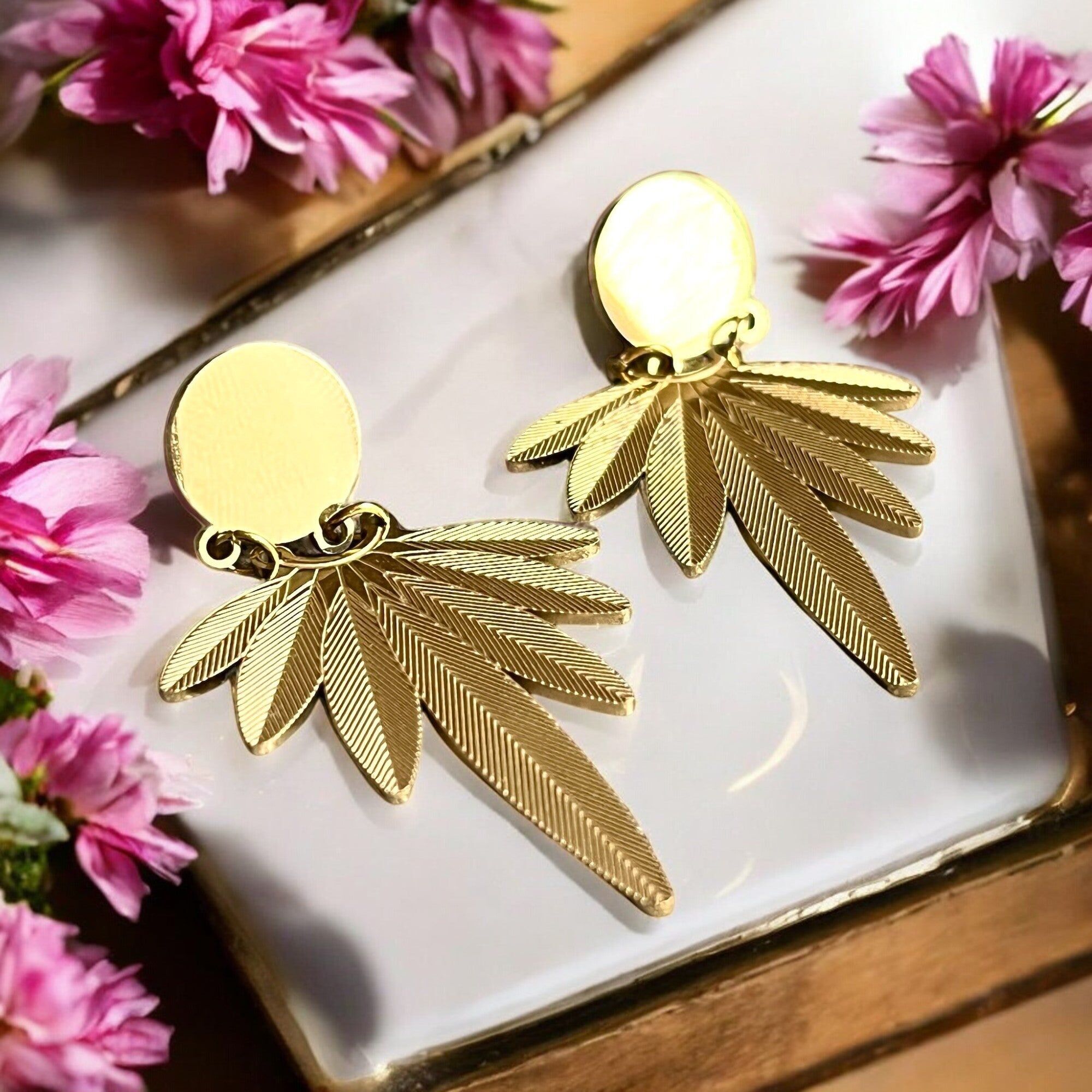 “AMANDA” earrings in stainless steel