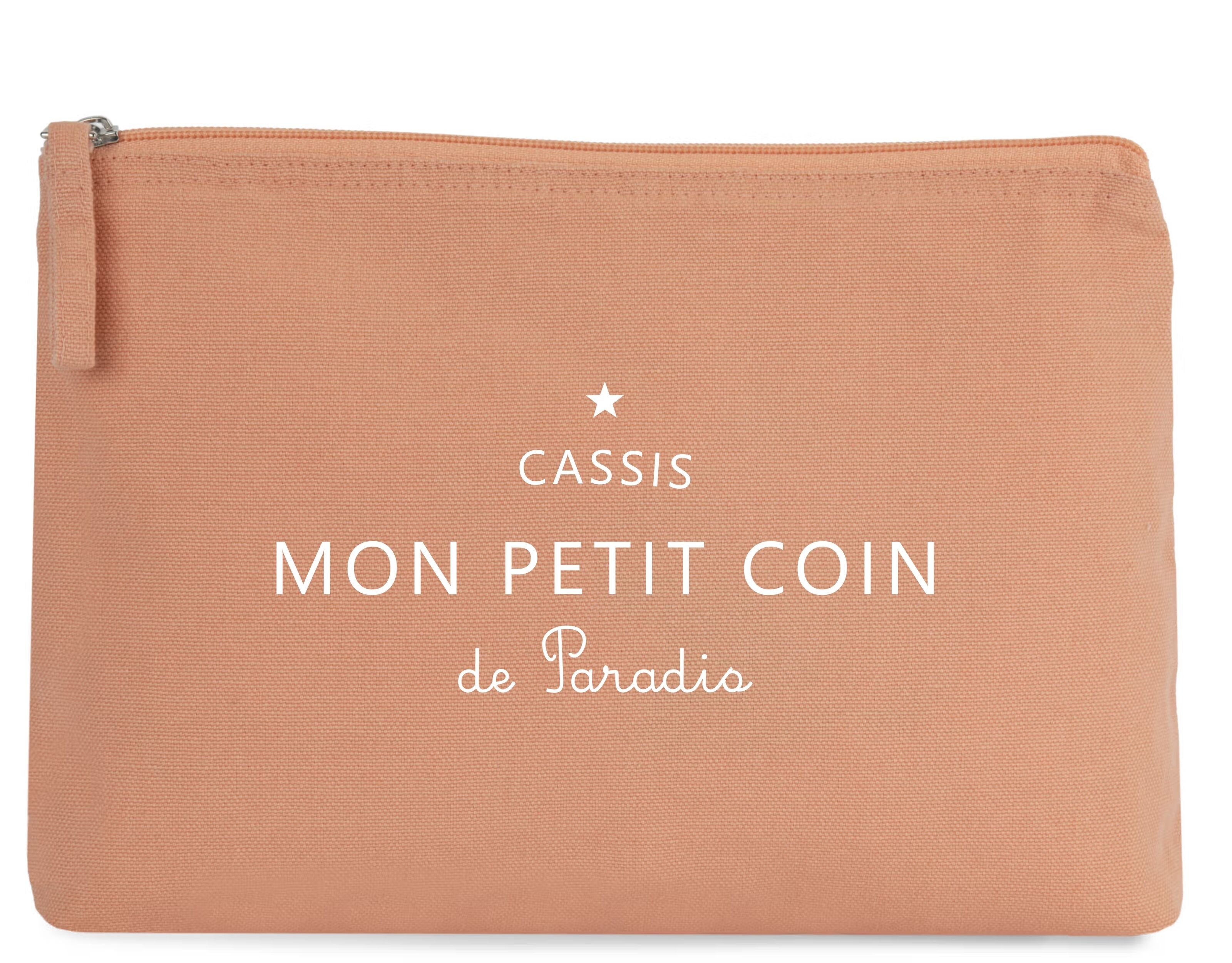Grande Pochette personnalisable- Localisation région "Mon petit coin de Paradis" 5 coloris aux choix