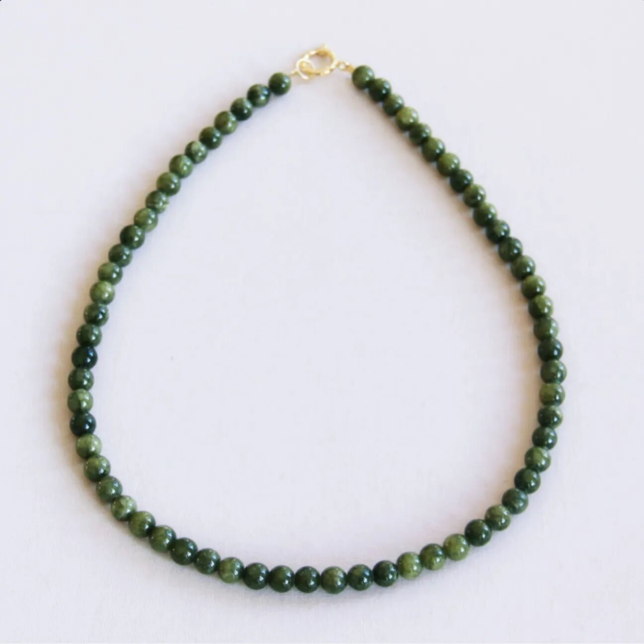 Collar de cuentas de piedra natural 'PEQUEÑO' - verde