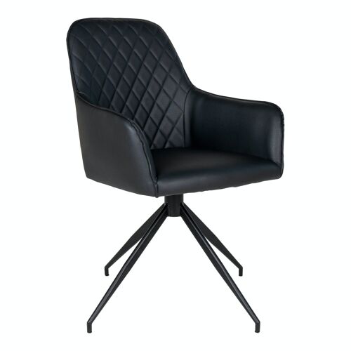 Harbo Dining Chair w. Swivel-Black