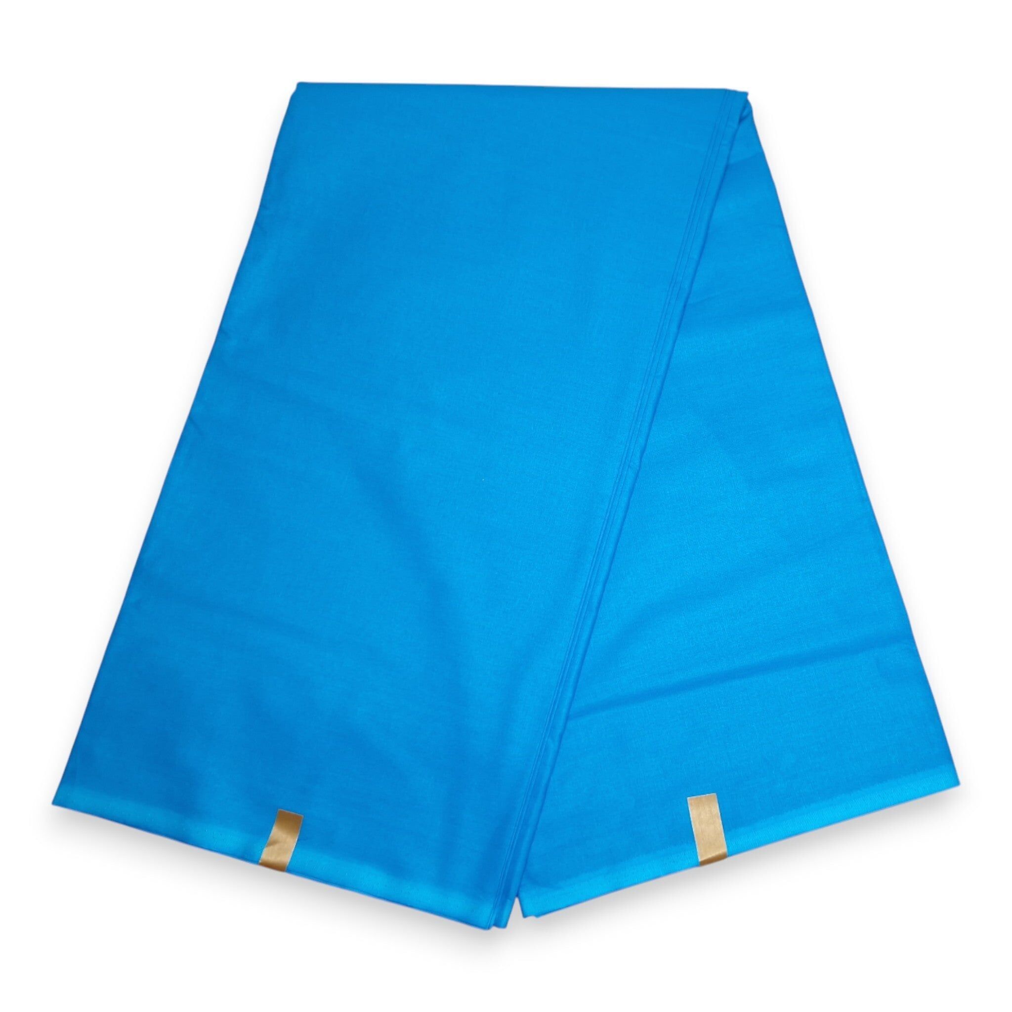 6 yards de tissu uni bleu clair - Couleur unie bleu clair - 100 % coton