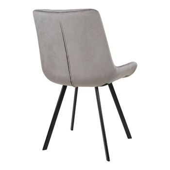 Chaise de salle à manger Drammen-Gris 4