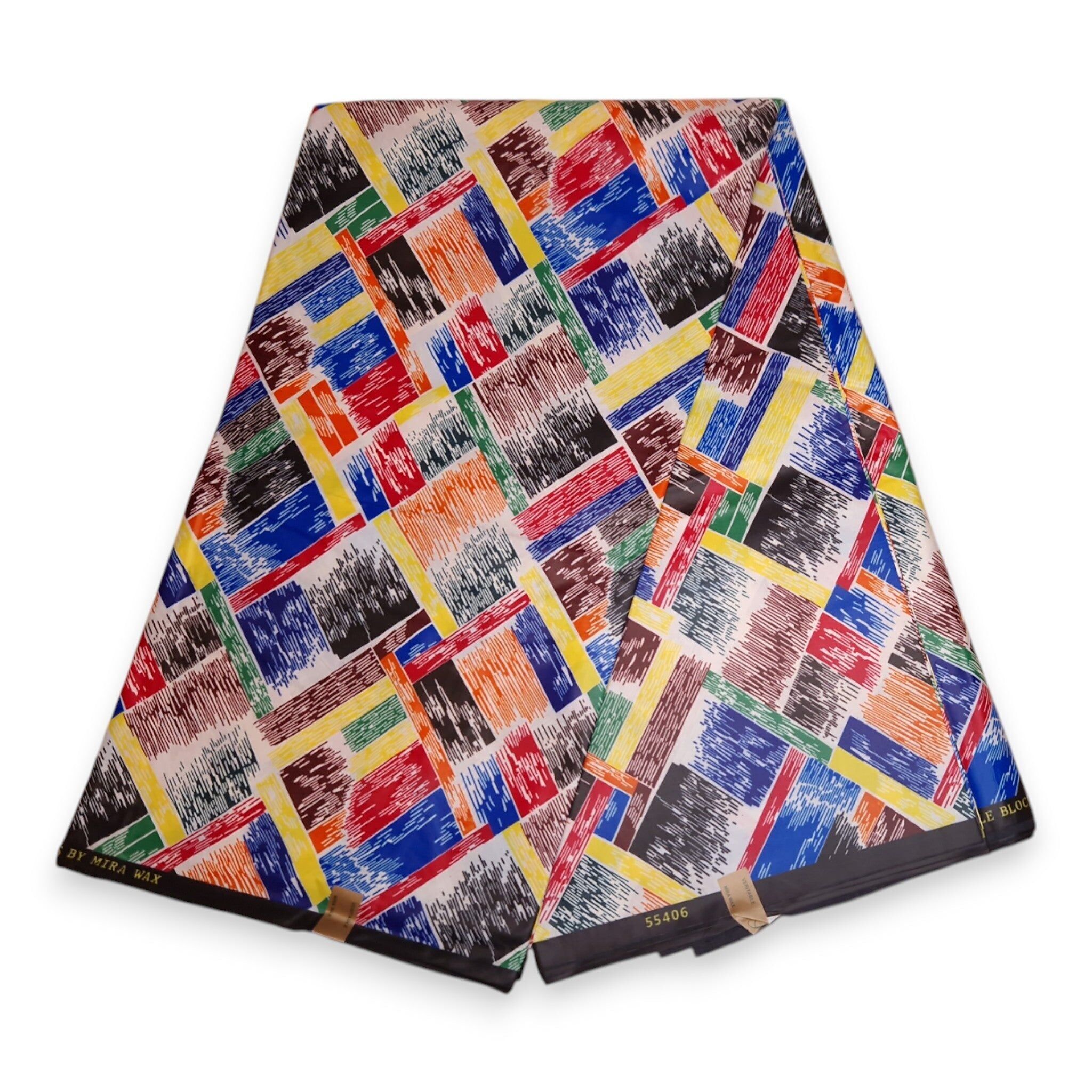 6 Yards – Afrikanischer Druckstoff – Mehrfarbig PO-5010 – Polyester