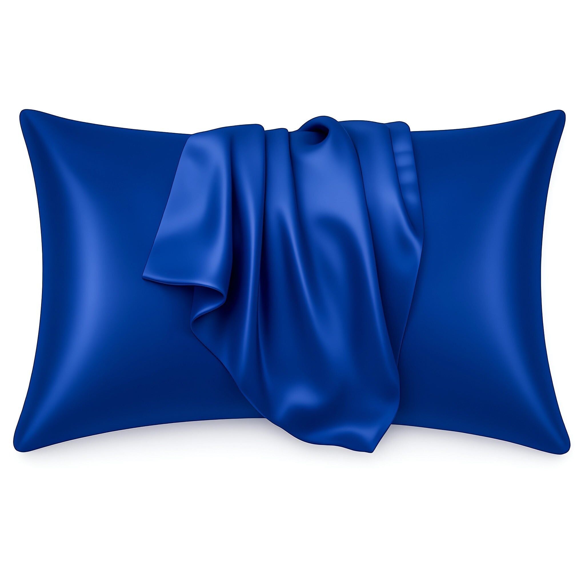 Satin-Kissenbezug, dunkelblau, 60 x 70 cm – Kissenbezug aus seidigem Satin