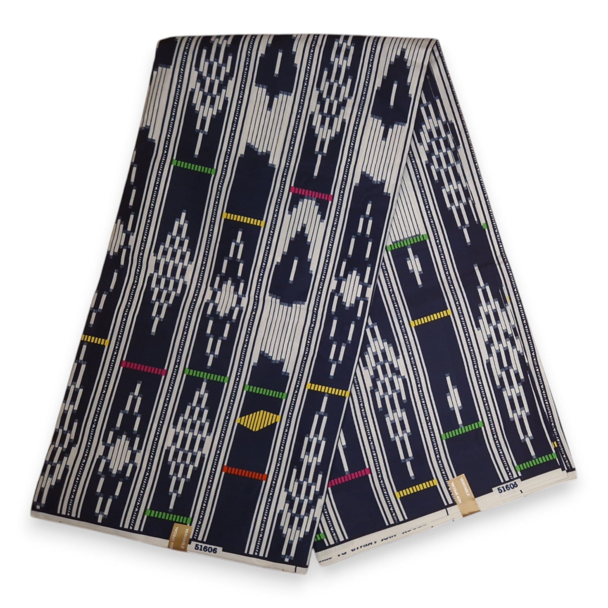 6 Yards – Afrikanischer Stoff mit Muster – Blau PO-5023 – Polyester