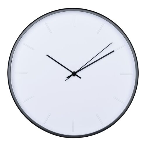 Siena Wall Clock-Black/White