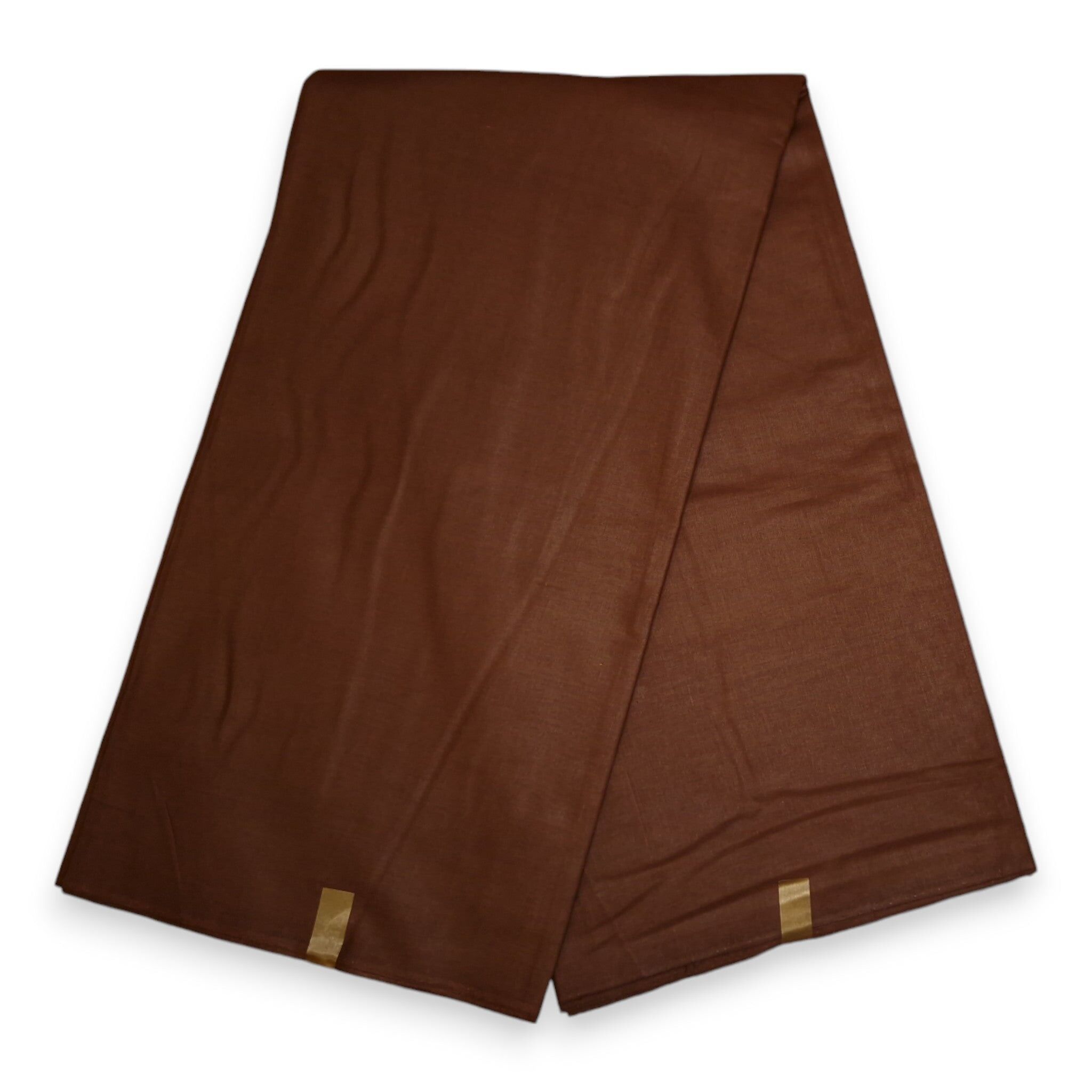 6 Yards – Brauner Unistoff – Braun, einfarbig – 100 % Baumwolle