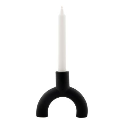 Fondo Candle Holder-Black