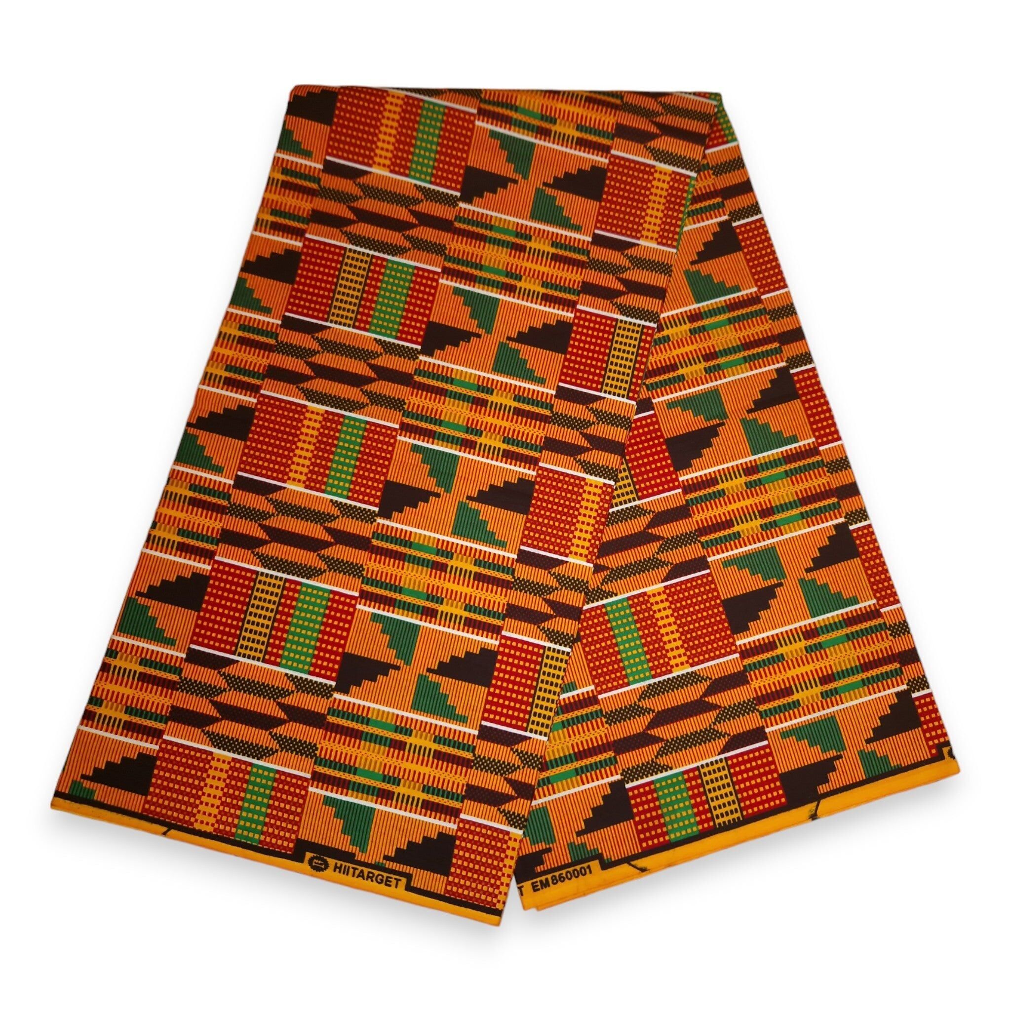 6 Yards – Afrikanischer Kente-Stoff / KENTE Ghana Wachstuch KT-3092 – 100 % Baumwolle
