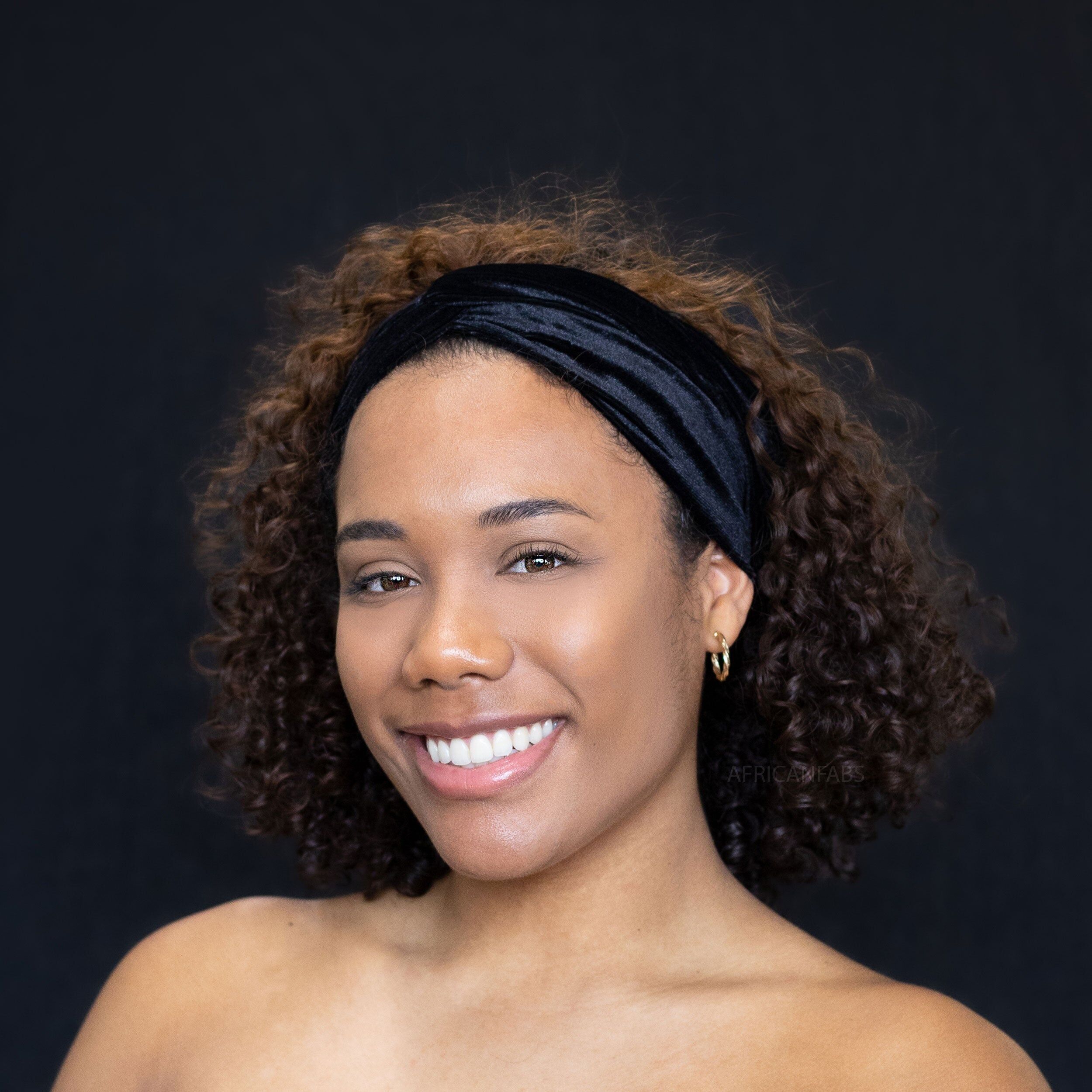 Schwarzes Samt-Haarband – Erwachsene – Haaraccessoires