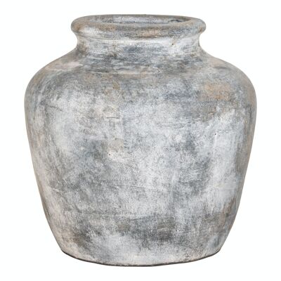Vase Décoration Santo-Antique Gris Clair