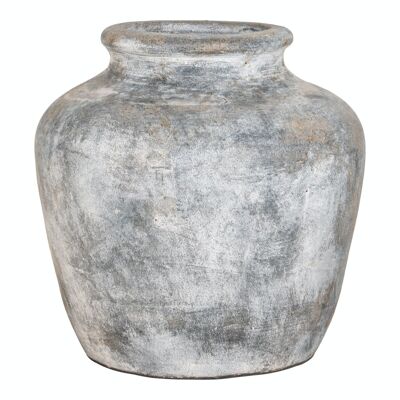 Santo Deko Vase-Antik Hellgrau