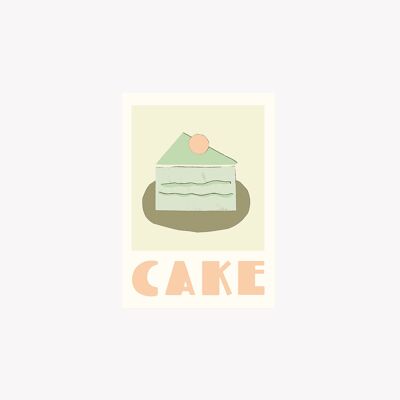 Gâteau - Carte postale