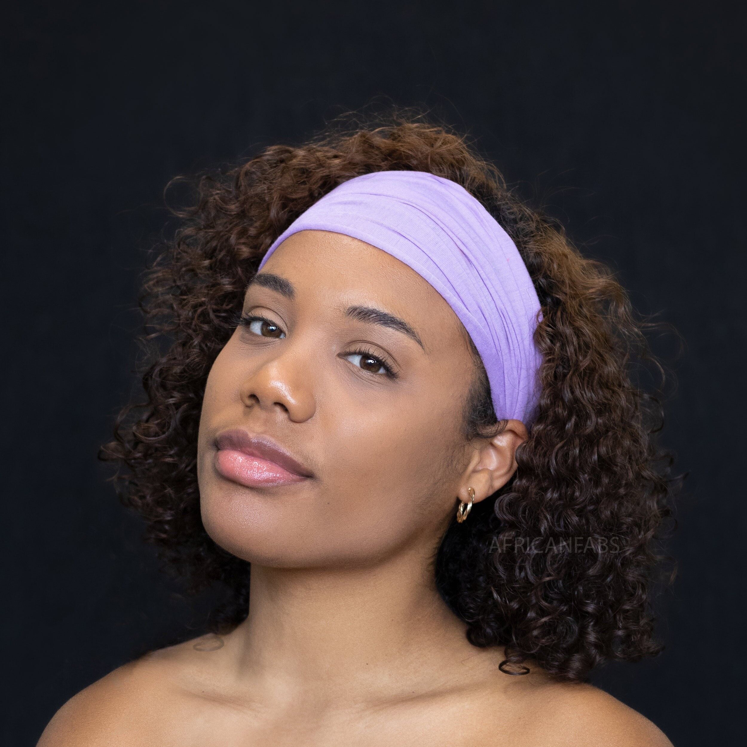 Fascia per capelli viola - Tessuto elasticizzato - Yoga / Sport / Casual - Unisex per adulti