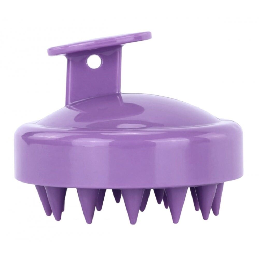 Massaggiatore per cuoio capelluto - spazzola per capelli in silicone - spazzola per cuoio capelluto - spazzola per massaggio - massaggiatore per la testa - Viola