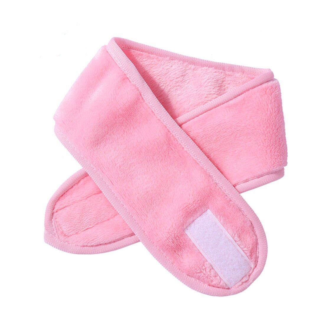 Fascia per capelli da trucco / Fascia per capelli in spugna per spa - Rosa