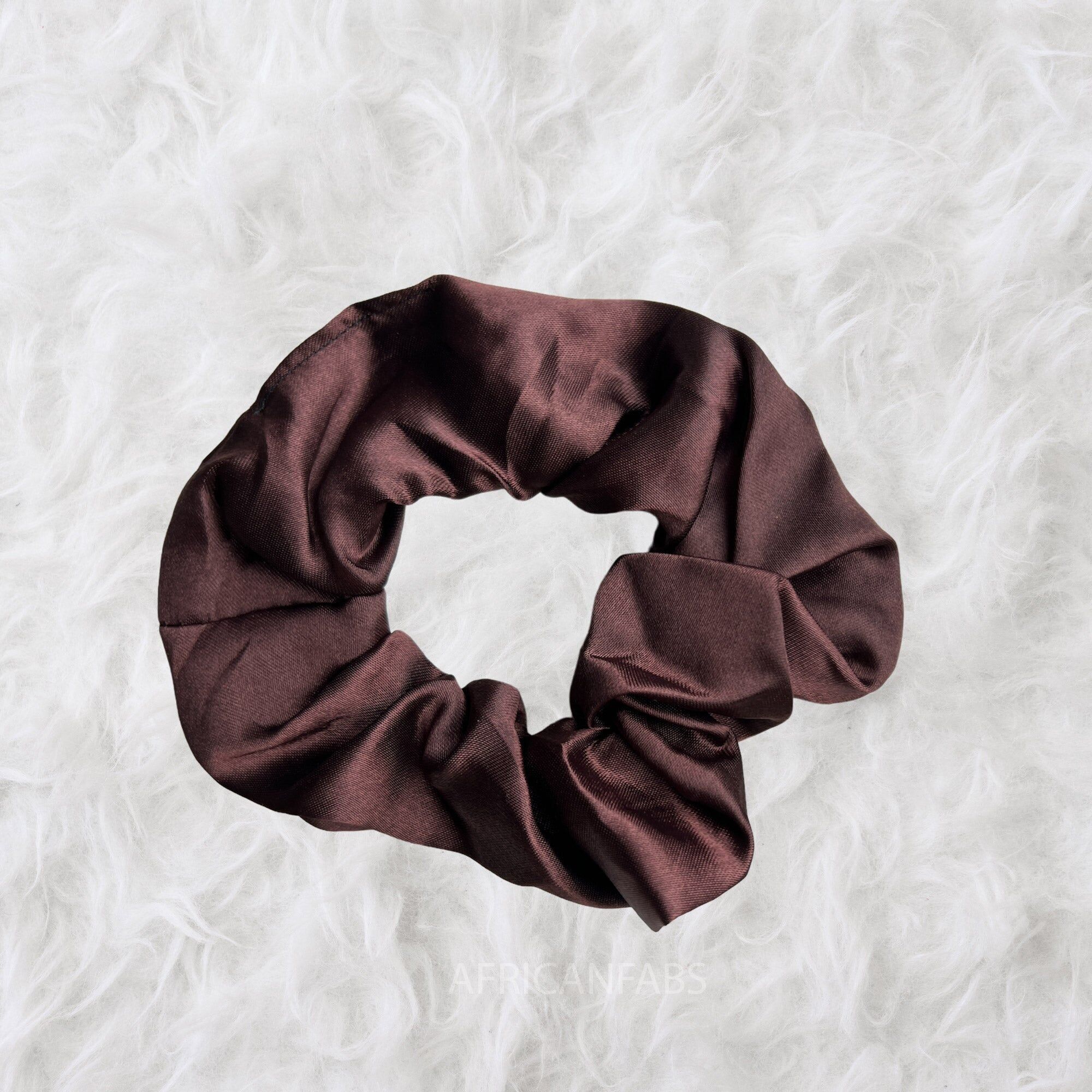 Scrunchie Satin - Accessori per capelli - Marrone