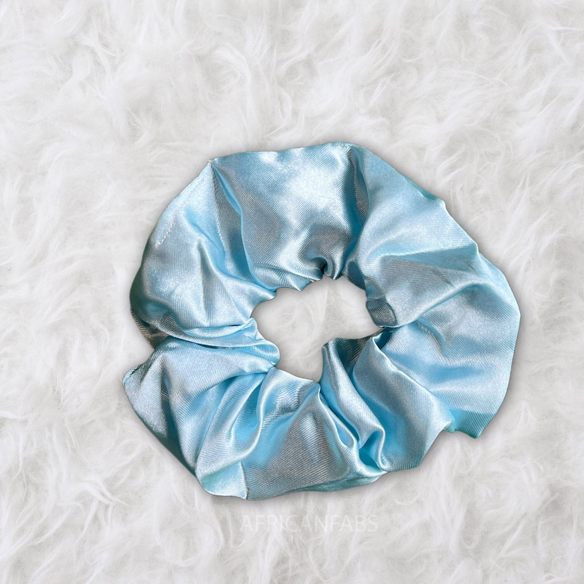 Scrunchie Satin - Accessori per capelli per adulti - Azzurro cielo