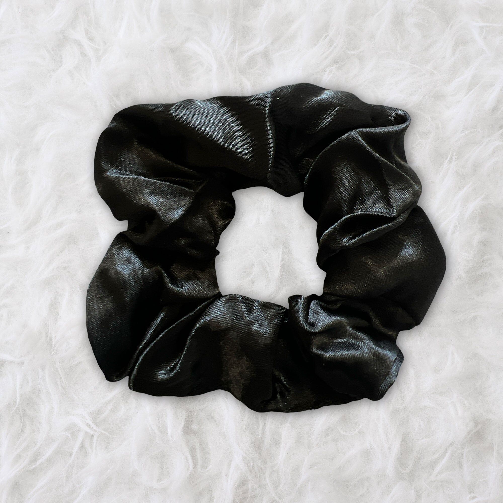 Scrunchie Satin - Accessori per capelli - Nero