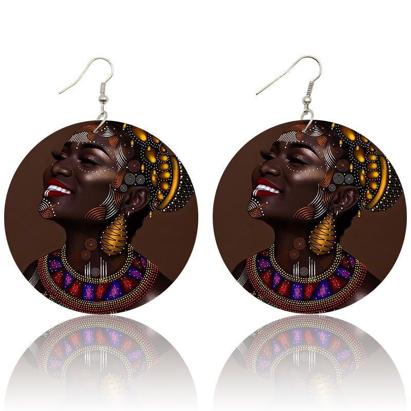 Ritratto tradizionale | Orecchini di ispirazione africana