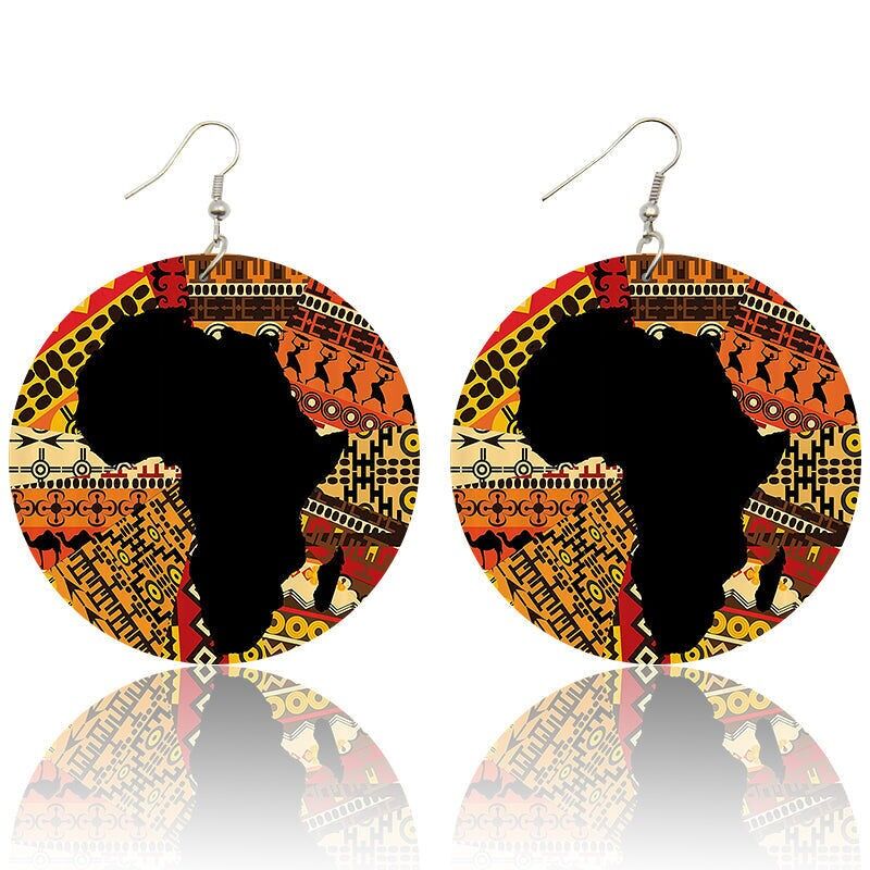 Continente africano con stile | Orecchini ispirati all'Africa