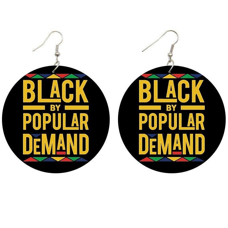 Nero a grande richiesta | Orecchini di ispirazione africana