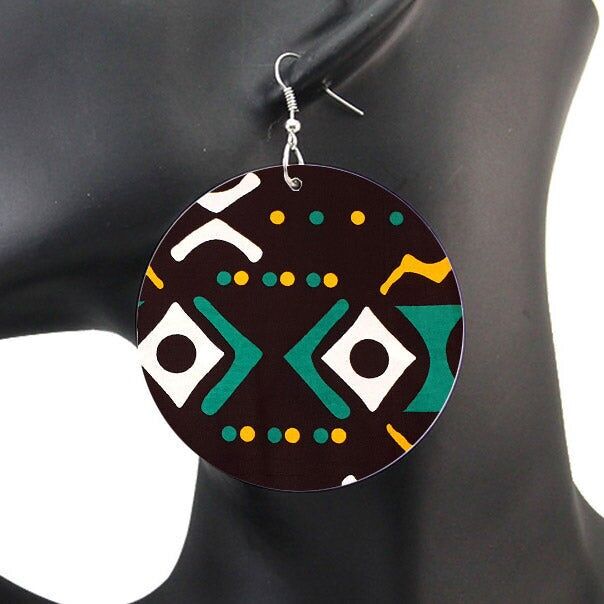 Fango verde - Orecchini di ispirazione africana