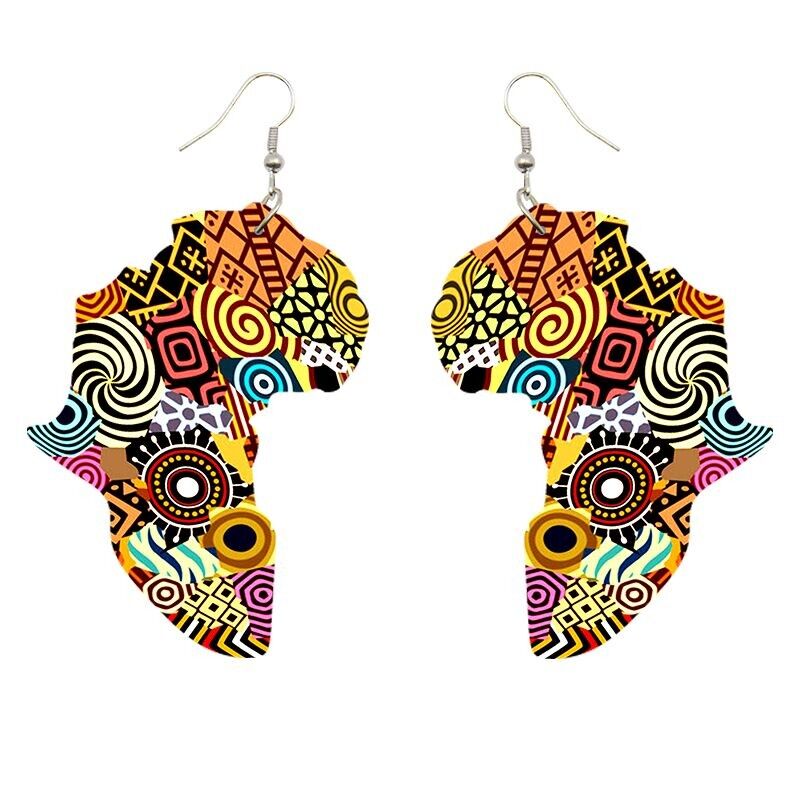 Orecchini ispirati all'Africa | Stampe tribali del continente africano