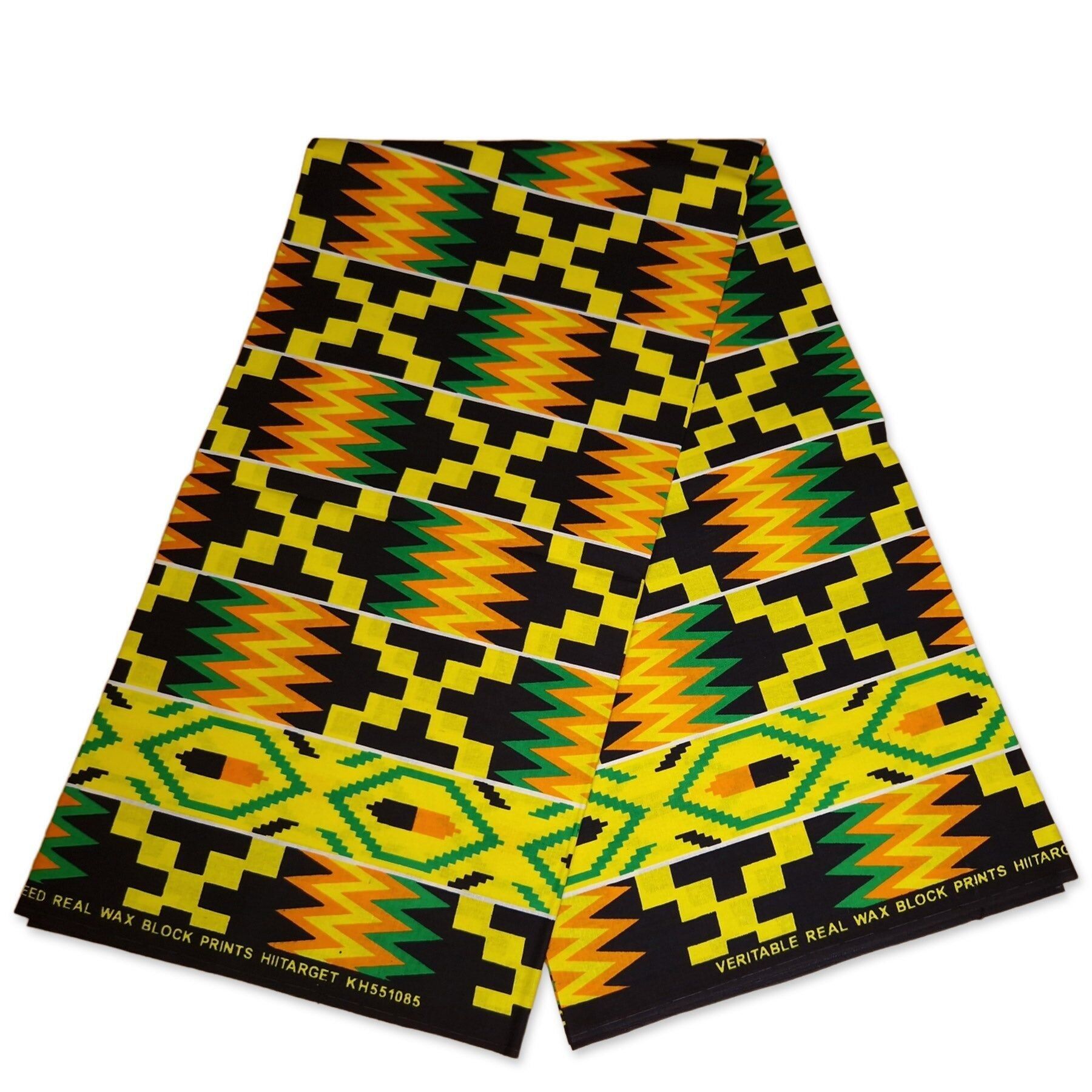 6 iarde - Tessuto stampato kente africano / Tessuto cerato KENTE Ghana KT-3111 - 100% cotone