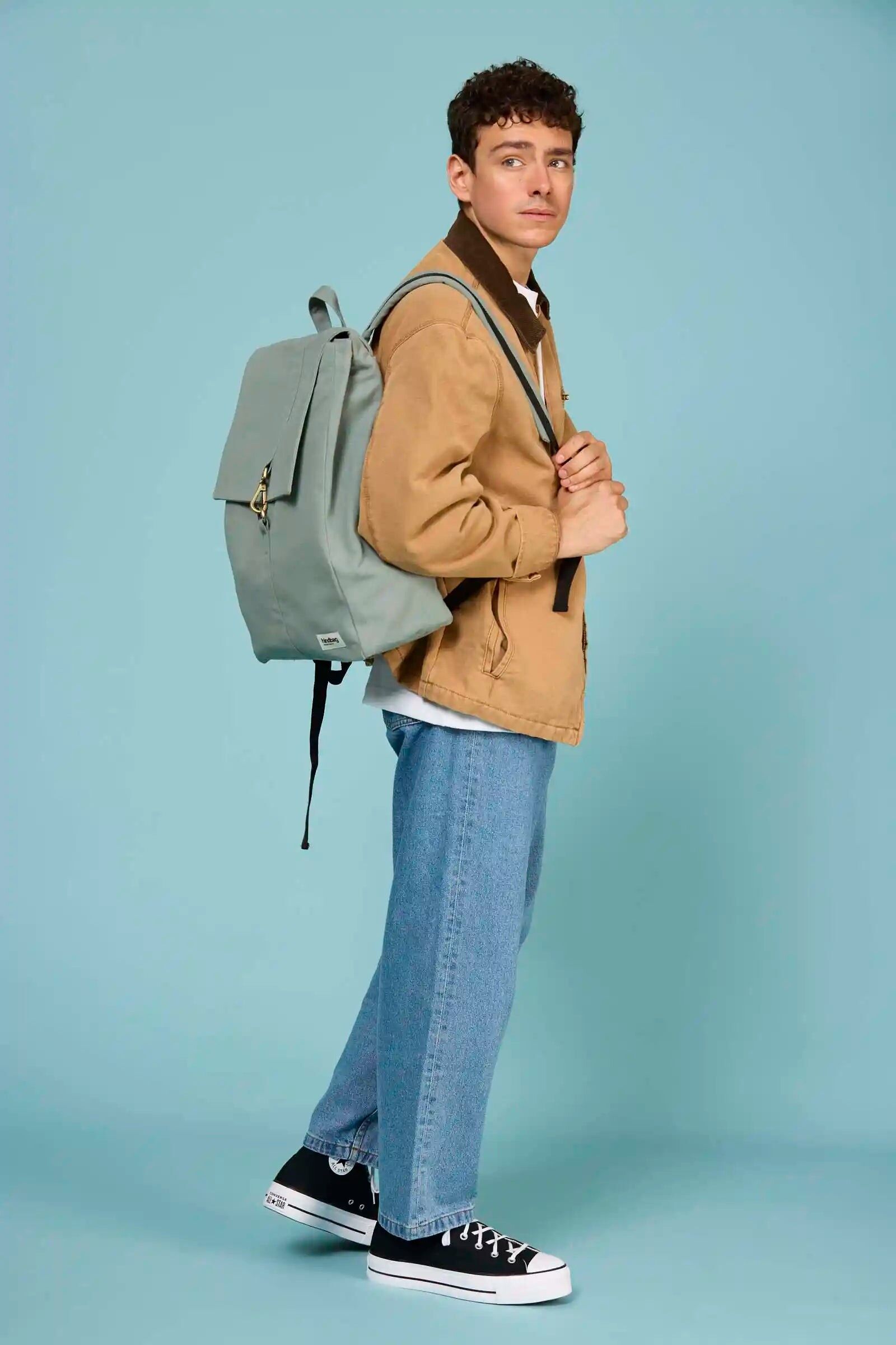 Guillaume Sage green backpack
