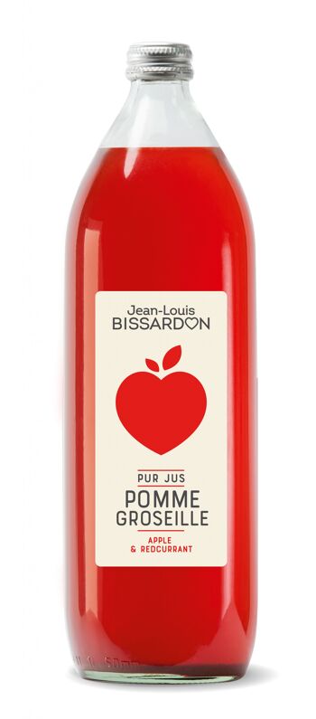 Jus de pomme groseille 1L