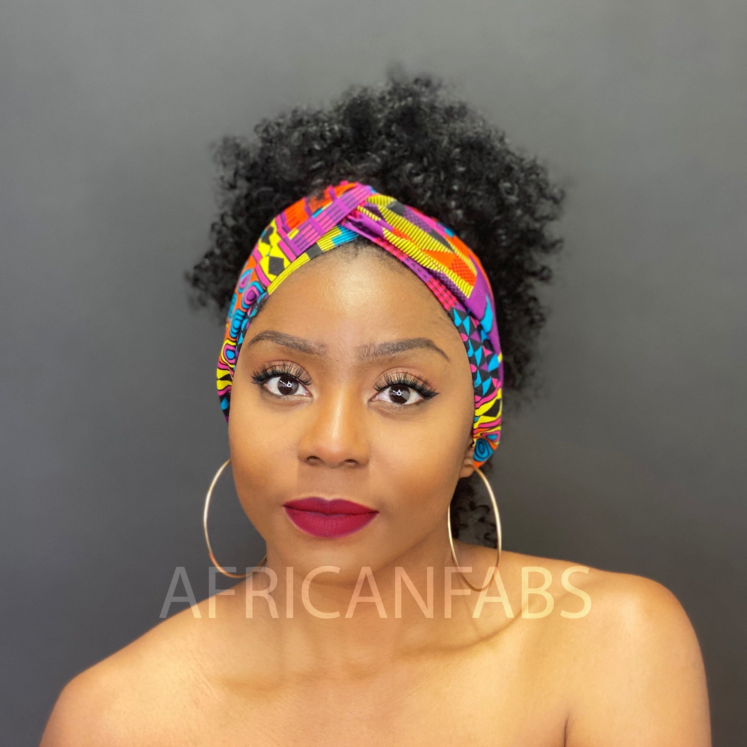 Fascia per capelli con stampa africana - Adulti - Accessori per capelli - Kente multicolore