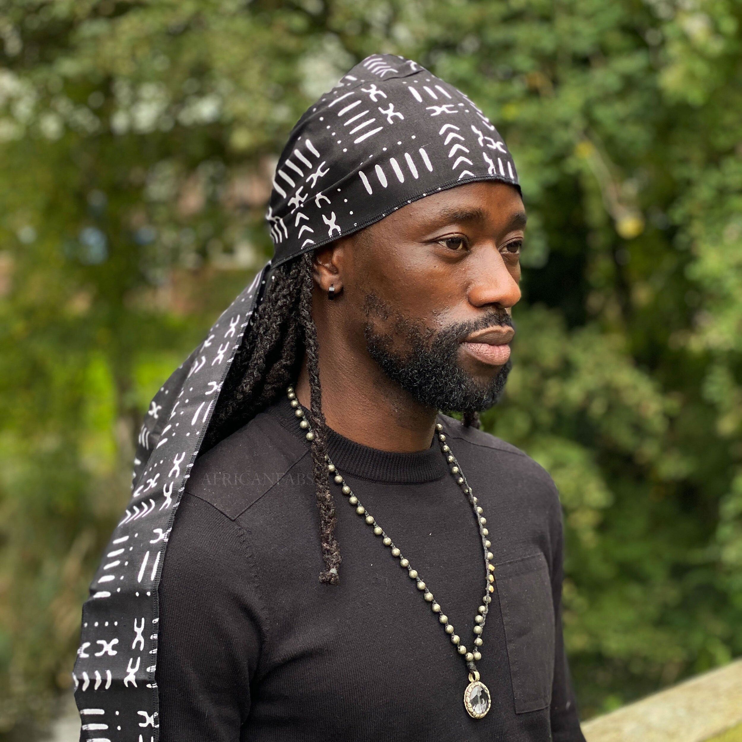 Durag / Du-rag / Do-rag / Bandana - Unisex - Schwarzer Schlamm