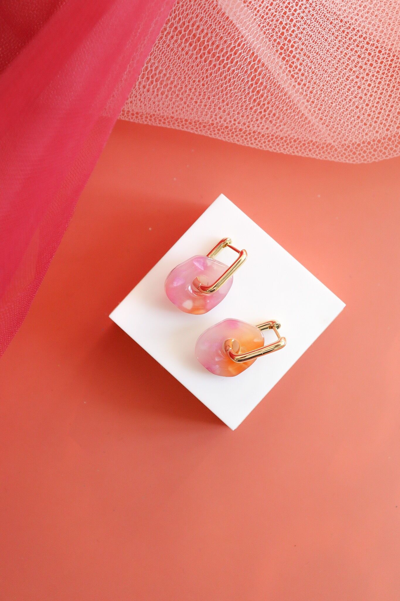 Ohrringe aus Himmelsquarz