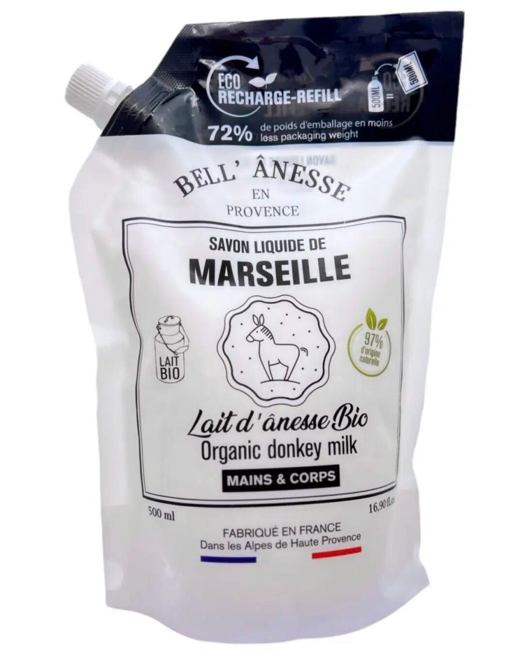 ECO REFILL Eselsmilch-Flüssigseife 500 ml