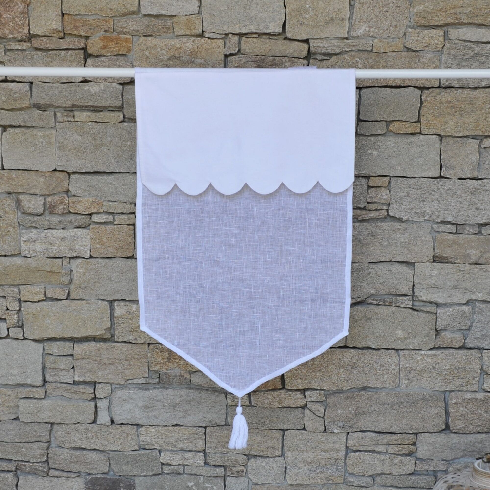 Brise bise ile d'Yeu blanc 60X120 CM