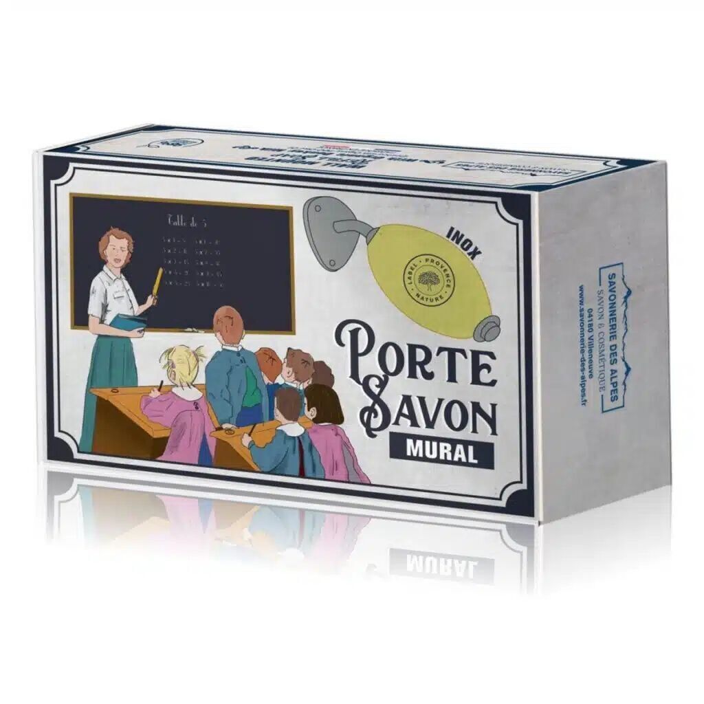 COFFRET PTE SAVON MURAL INOX