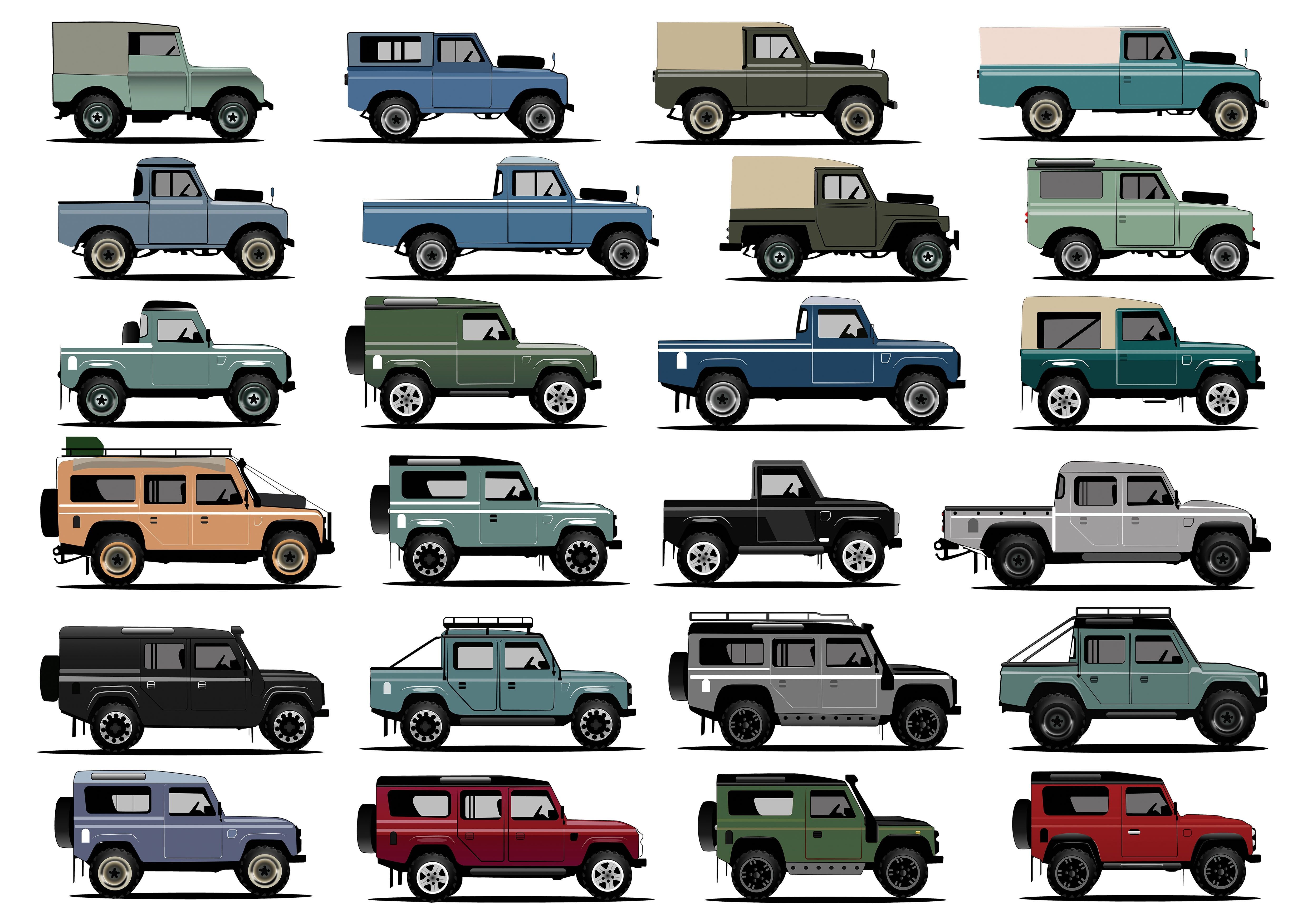 Stampa Land Rover A3