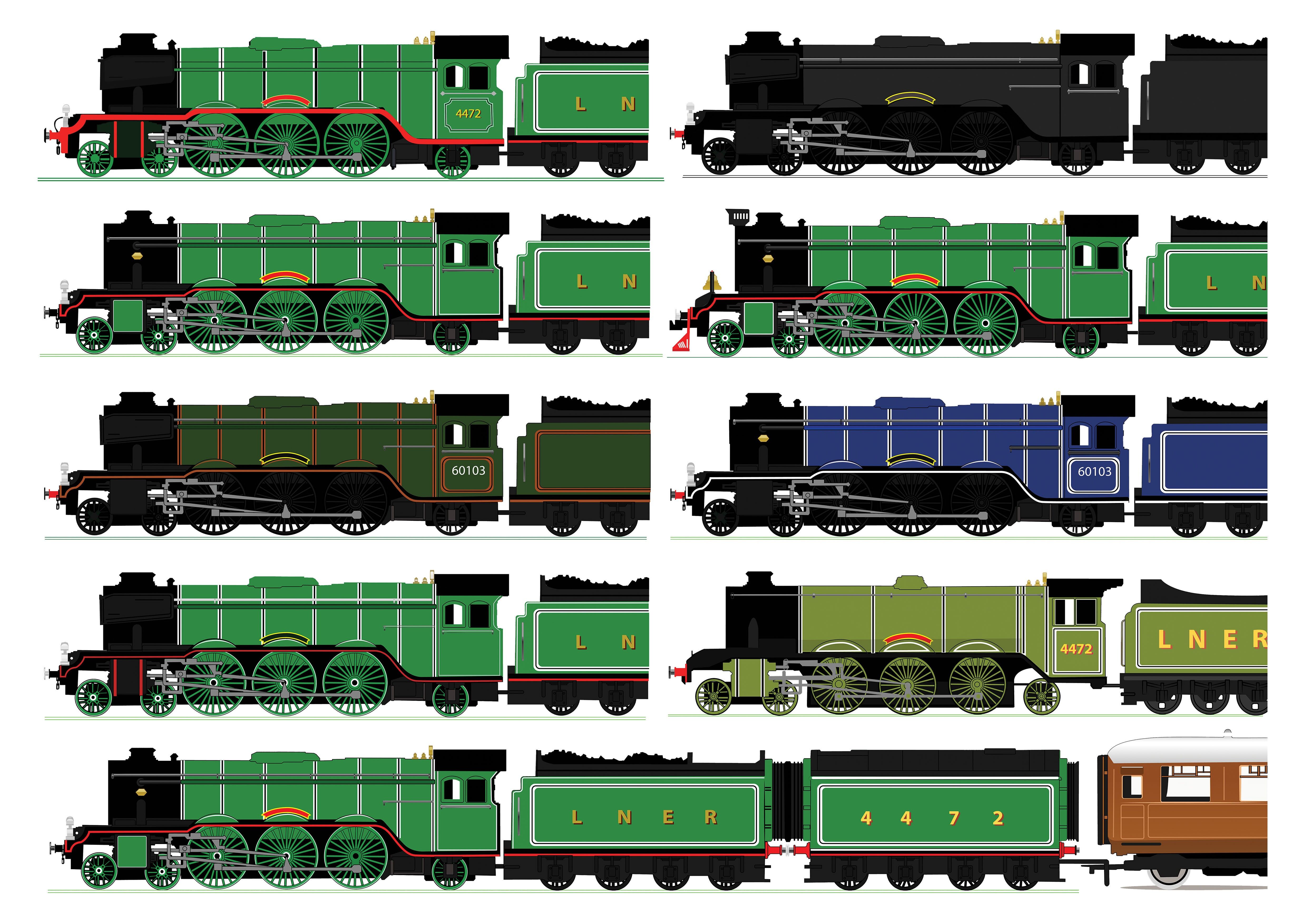 Stampa A3 Flying Scotsman