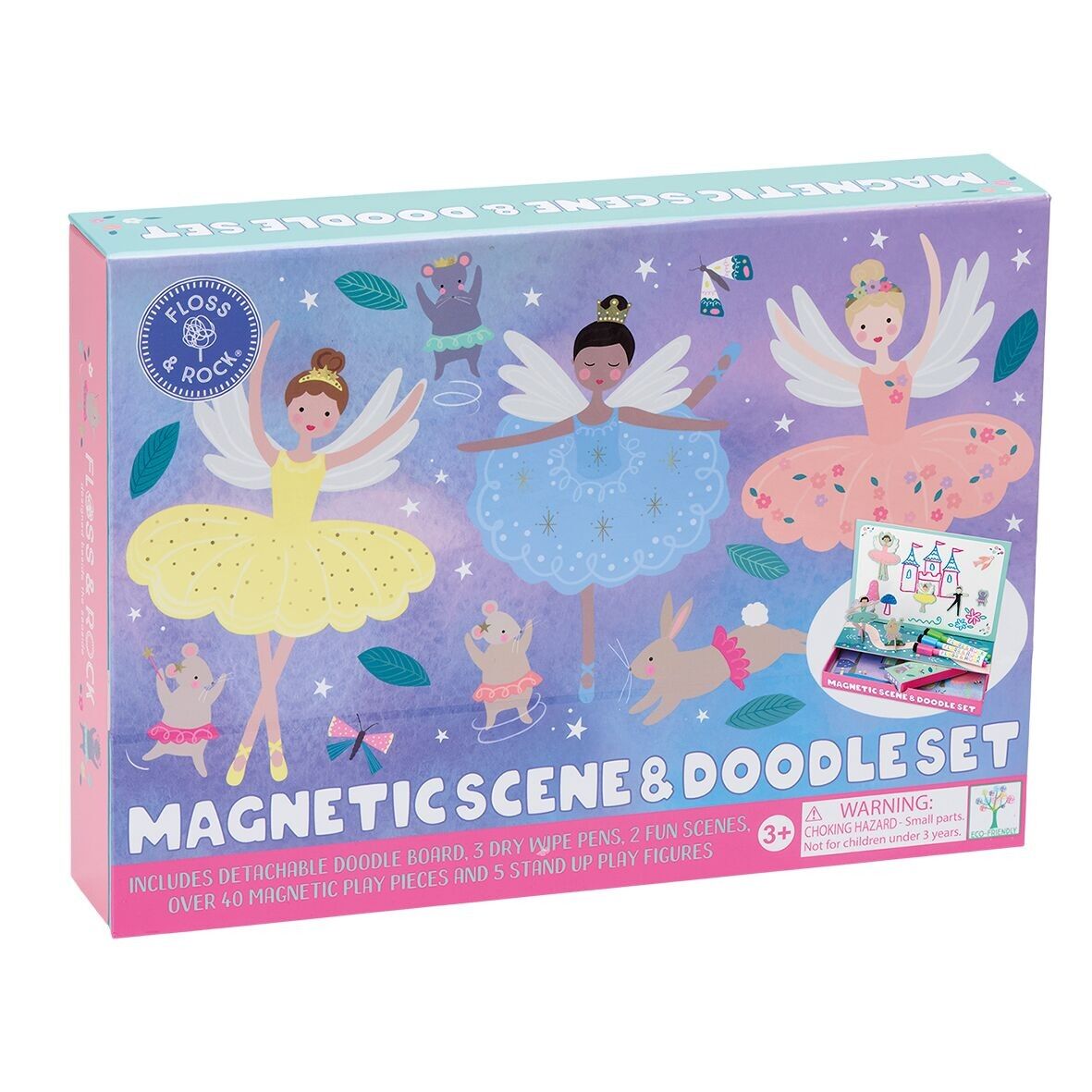 Ensemble de scène magnétique enchantée et de gribouillages