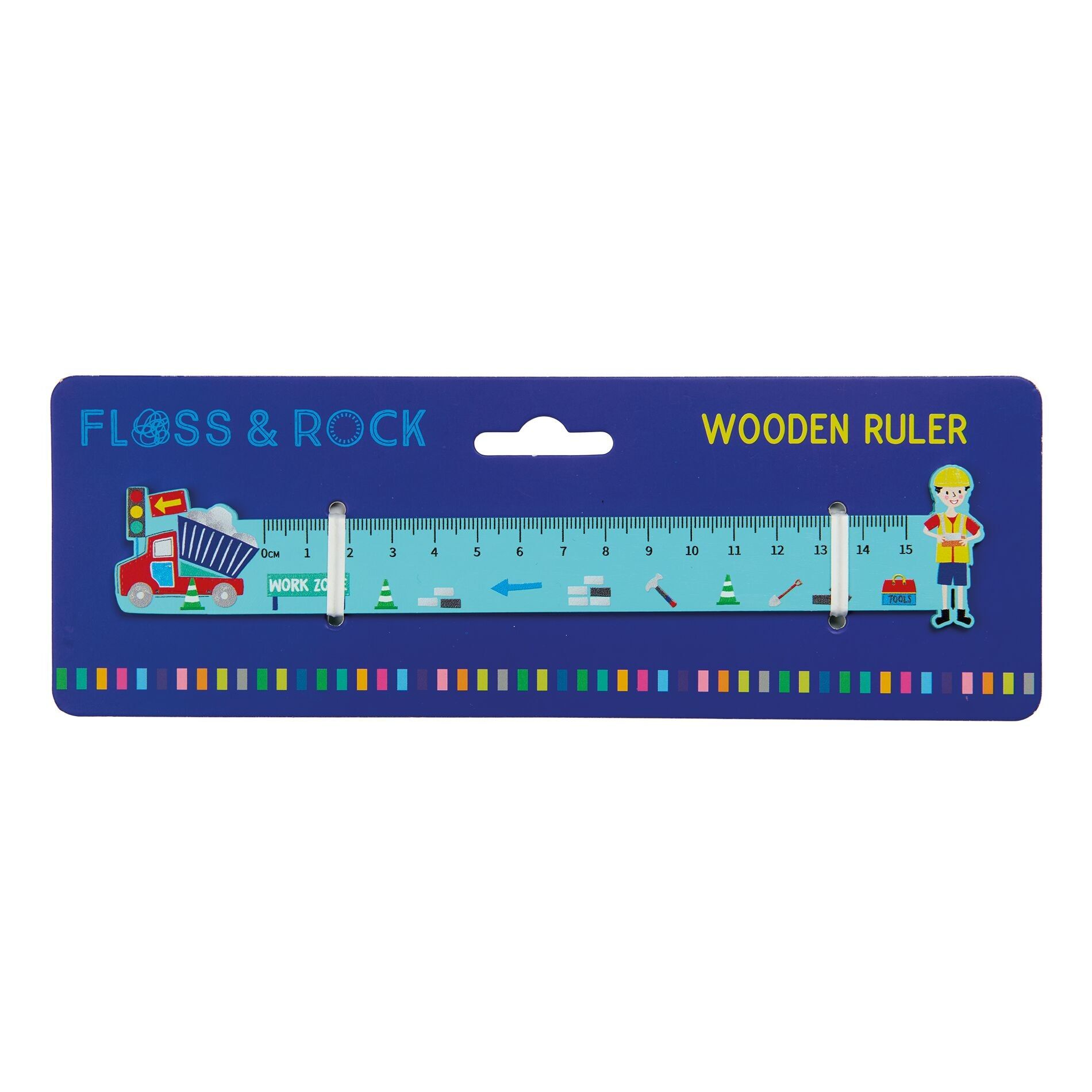 Regla de madera para construcción