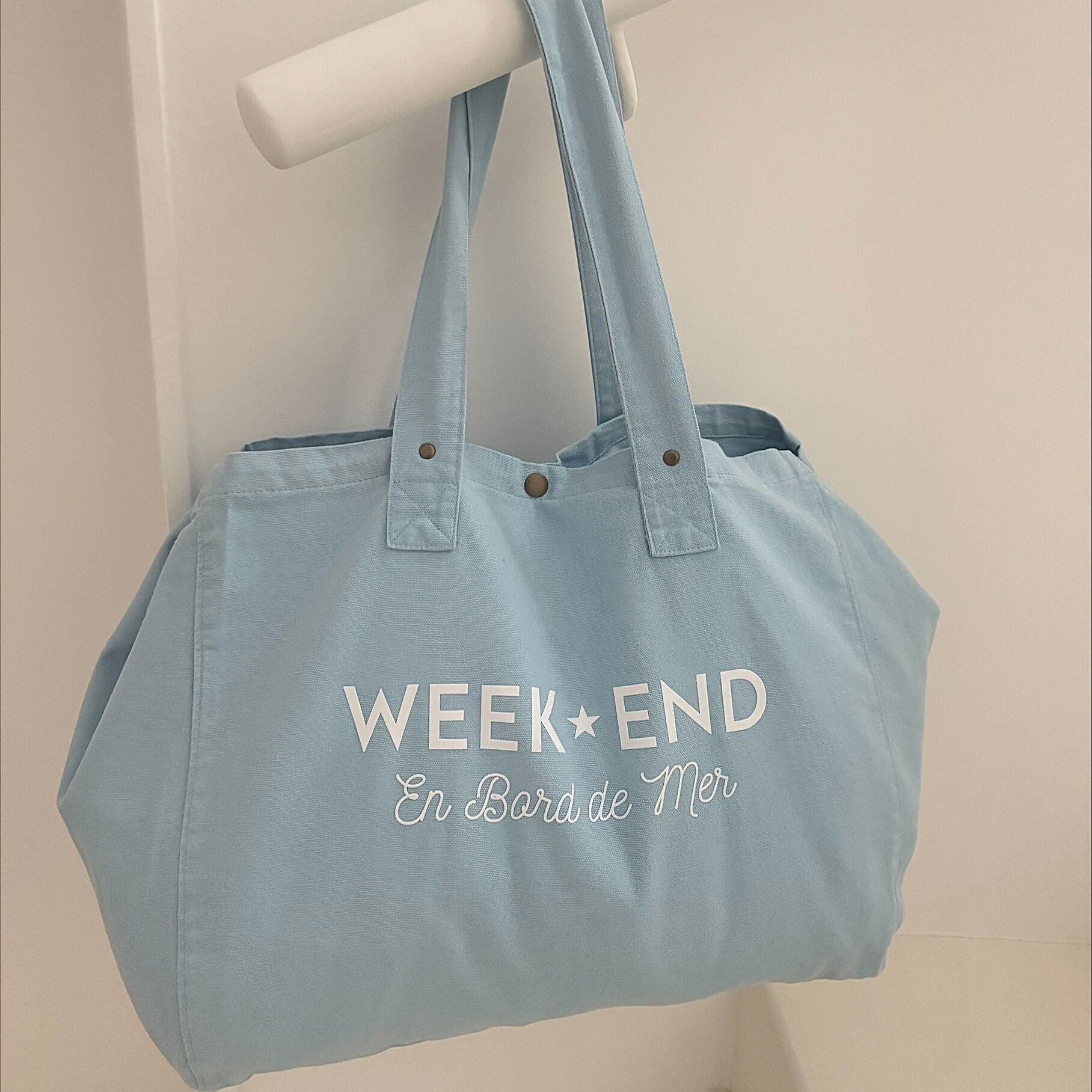 Grand Cabas "Week End en bord de Mer" 5 coloris au choix