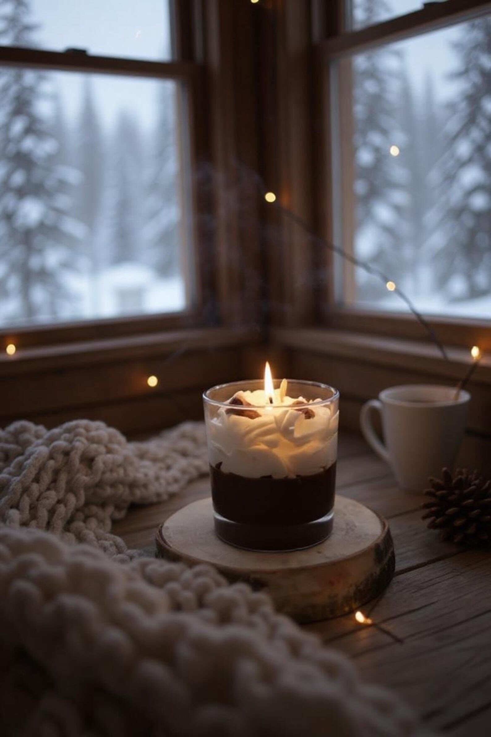 Handmade scented candle - 100% vegetable wax - Cinnamon & Maple Syrup (200g)