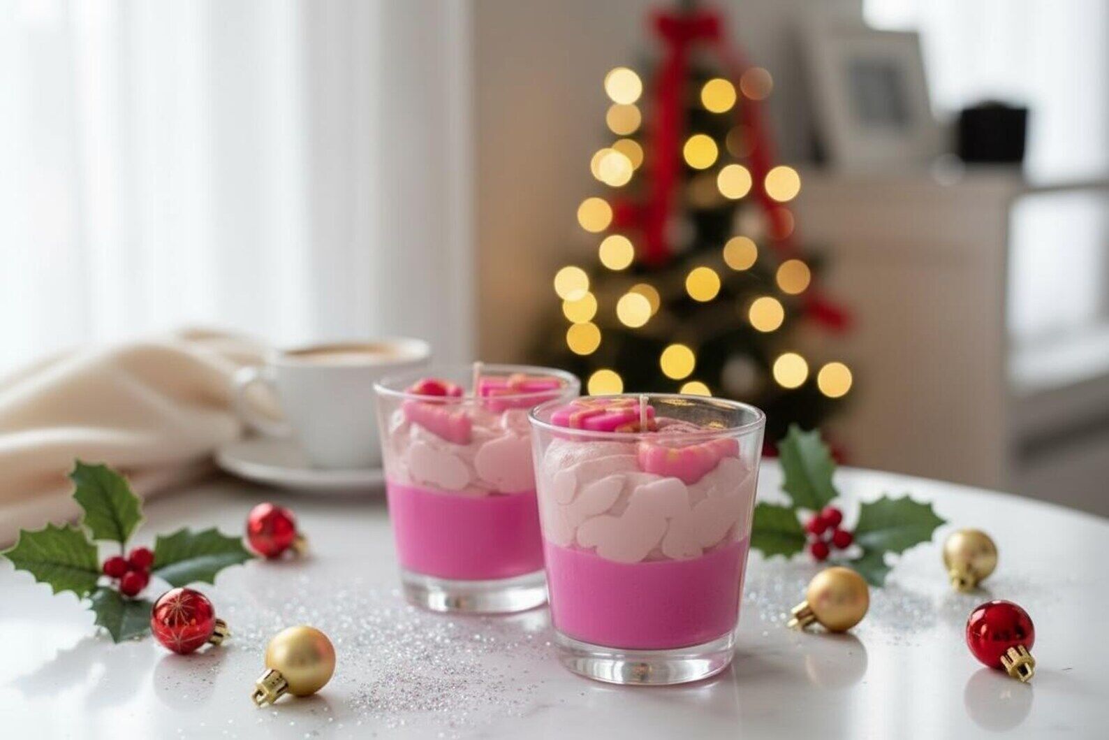 Handmade scented candle - 100% vegetable wax - Barley Sugar (200g)