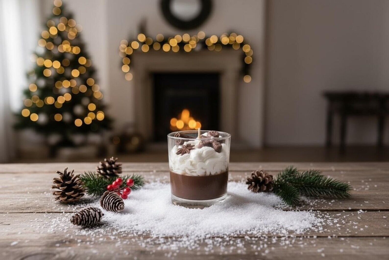 Handmade scented candle - 100% vegetable wax - Gingerbread (200g)