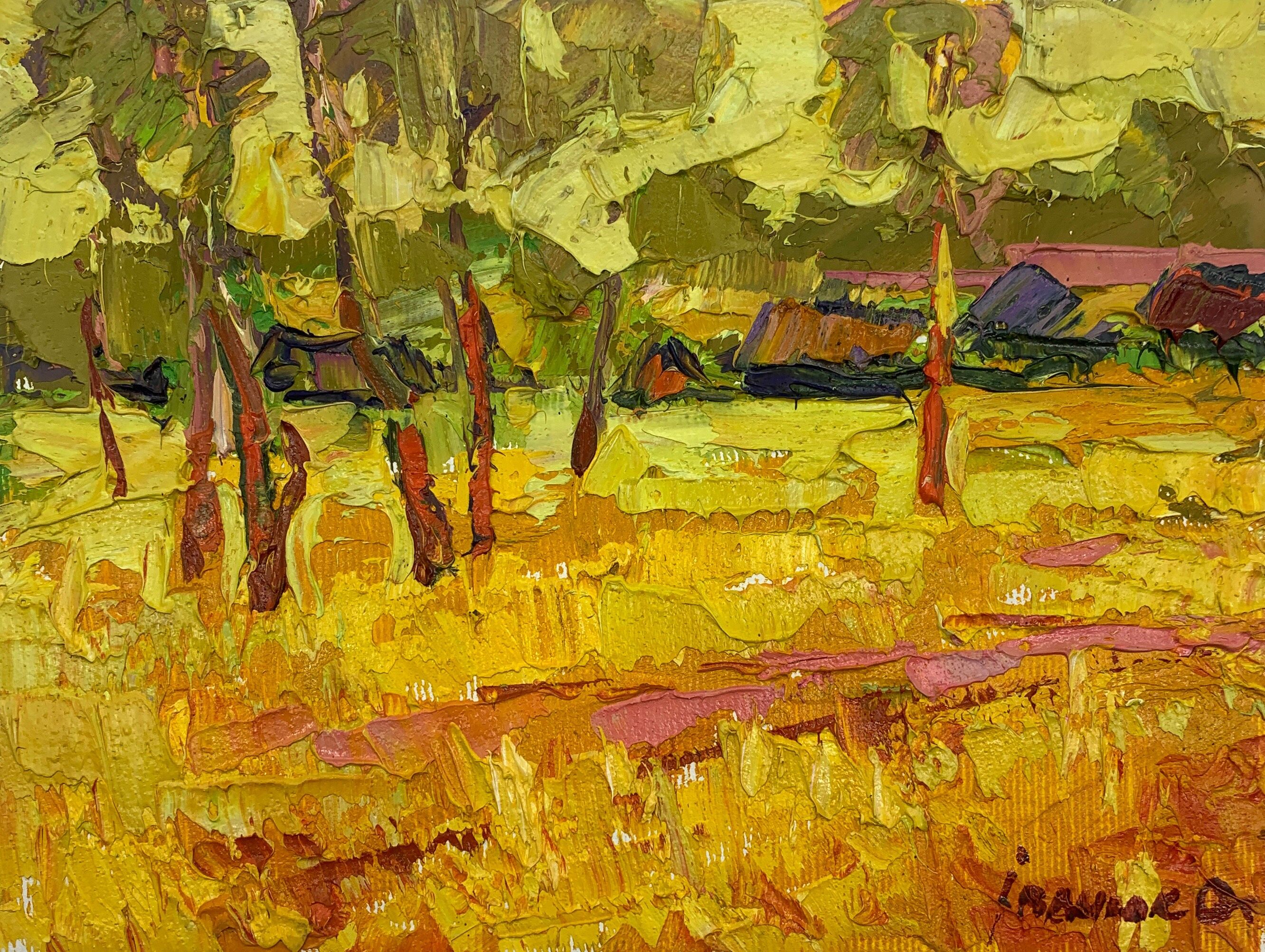 Pintura al óleo Se ha calentado Oleksiy Ivanyuk 15x20cm