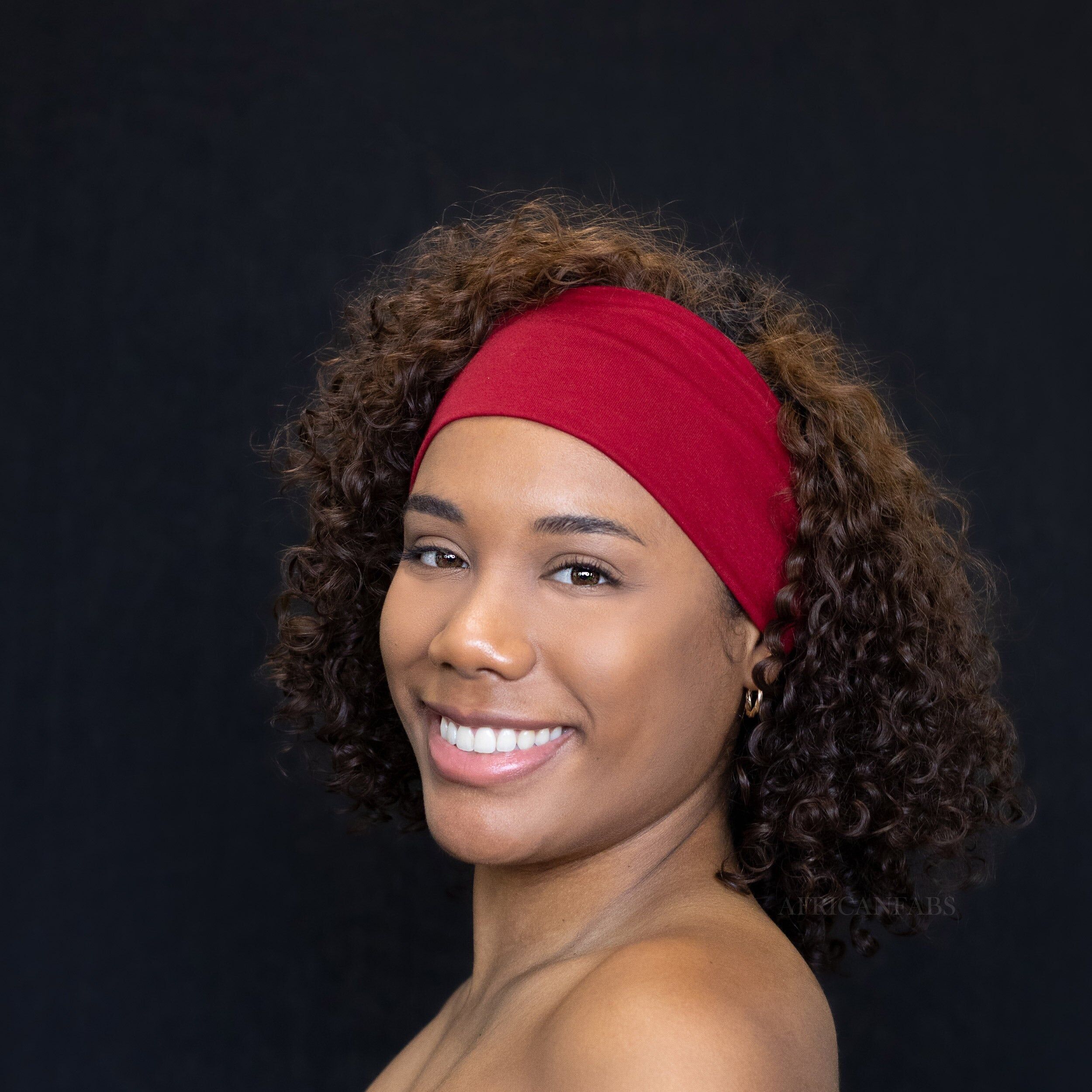 Rotes Haarband / Stirnband – Stretchmaterial – Yoga / Sport / Freizeit – Unisex Erwachsene