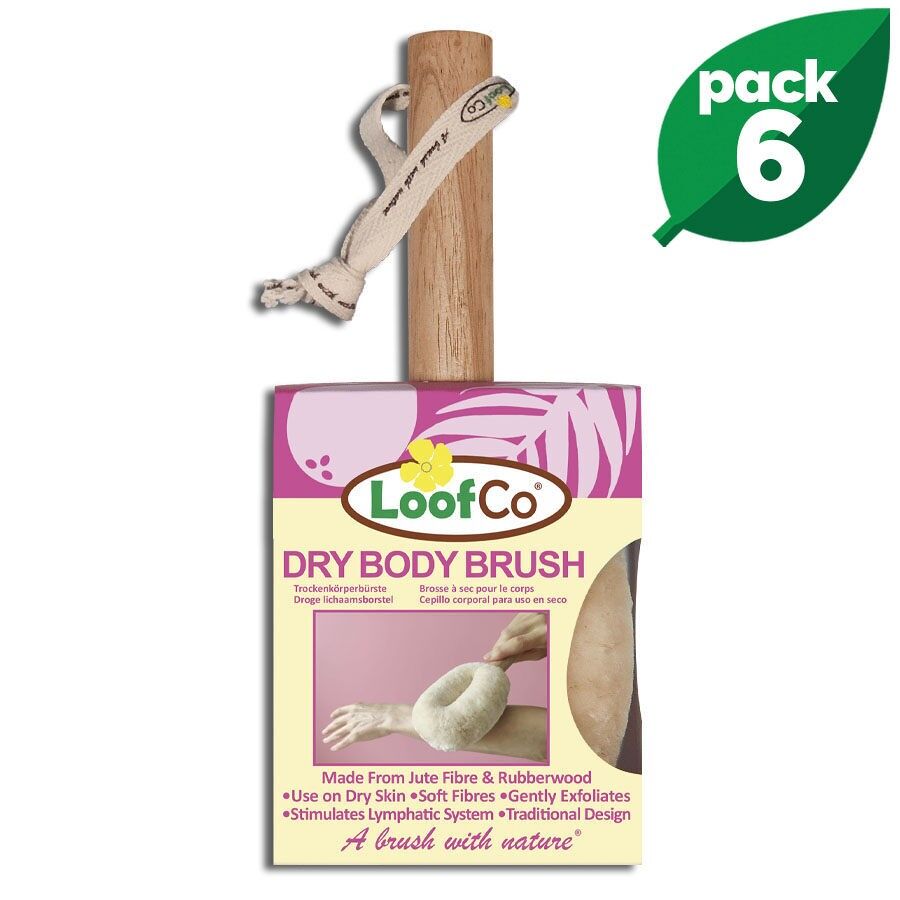 Trockenbürste | 6er-Packung | 5 % Rabatt | Weiche Jutefasern